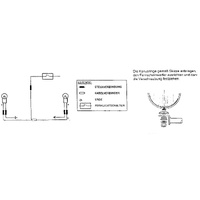 Twinlight auxiliary headlight set (high beam) incl. holder and cable chrome for Honda VF 750 C (1993-2000)
