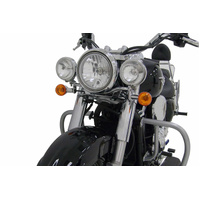 Twinlight auxiliary headlight set (high beam) incl. holder and cable chrome for Kawasaki VN 1700 Classic (2009-2014)
