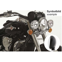 Twinlight auxiliary headlight set (high beam) incl. holder and cable black for Kawasaki VN 900 Classic/Vulcan (2006-)