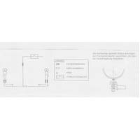 Twinlight auxiliary headlight set (high beam) incl. holder and cable chrome for Kawasaki VN 800 Classic (2000-2005)