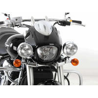 Twinlight auxiliary headlight set (high beam) incl. holder and cable chrome for Suzuki M 1500 (2009-2010)