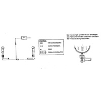 Twinlight auxiliary headlight set (high beam) incl. holder and cable chrome for Suzuki VL 1500 Intruder (1998-2004)