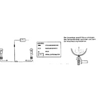 Twinlight auxiliary headlight set (high beam) incl. holder and cable chrome for Yamaha XV 535/S Virago (1988-2003)