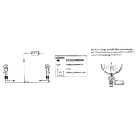 Twinlight auxiliary headlight set (high beam) incl. holder and cable chrome for Moto Guzzi California / Aquila Nera (1999-2012)