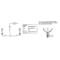 Twinlight auxiliary headlight set (high beam) incl. holder and cable chrome for BMW R 850 C (2000-2004)/R 1200 C (1997-2004)