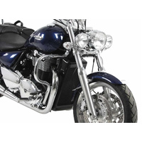 Twinlight auxiliary headlight set (high beam) incl. holder and cable chrome for Triumph Thunderbird 1600/1700 (2009-2018)