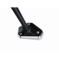 Side stand plate silver/black for Kawasaki ER-6n/6f (2009-2011)