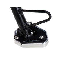 Side stand plate silver/black for Kawasaki Versys 650 (2015-2021)