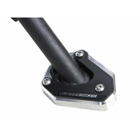 Side stand plate silver/black for Kawasaki Ninja 125 (2018-)