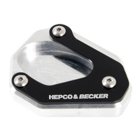 Side stand plate silver/black for Kawasaki ZX-6R (2019-2020)
