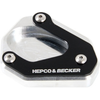 Side stand plate silver/black for Kawasaki Ninja 500 / SE (2024-)