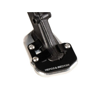 Side stand plate silver/black for BMW R 1300 GS (2023-) for model with adaptive vehicle height control