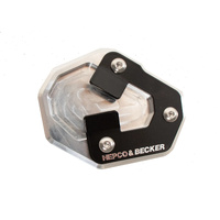 Side stand plate silver/black for BMW F 900 GS (2024-)
