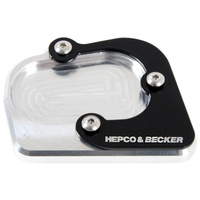 Side stand plate silver/black for BMW R 1200 GS Adventure (2014-2018)