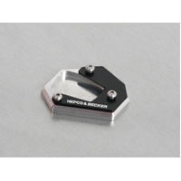 Side stand plate silver/black for Honda NX 500 (2024-)
