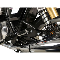 Pillion footrests installation black for Royal Enfield Interceptor (2018-)