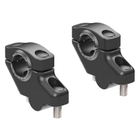 Offset Handlebar Riser for BMW F 650 GS Dakar (2003-2006), 30mm up, 21mm back - black