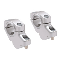 Handlebar riser with offset for Honda CB 500 F (2019-2023), 30mm high, 21mm back - silver