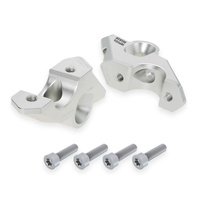 Handlebar riser with offset 30 mm high, 33 mm back, silver for BMW R 1300 GS (2023-)