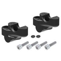 Handlebar riser with offset for Honda CRF 450 L (2018 - ), 30mm high, 21mm back - black