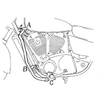Chrome engine guard for Honda VT 1100 C2 Shadow (1995-2000)
