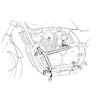 Chrome engine guard for Kawasaki Zephyr 750 (1991-1999)