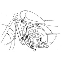 Chrome engine guard for Kawasaki EL 250 (1994)/EL 252 (1996-2003)