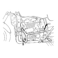 Chrome engine guard for Kawasaki ZRX 1100 (1997-2001)