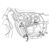 Chrome engine guard for Kawasaki Zephyr 550 (1991-1999)