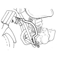Chrome engine guard for Kawasaki EL 125 (1998-2007)
