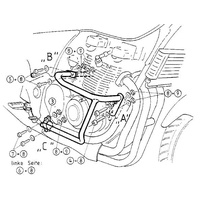 Chrome engine guard for Kawasaki ZR-7 (1999-2003)/S (2001-2003)
