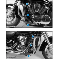 Engine guard black for Kawasaki VN 900 Classic/Vulcan (2006-)