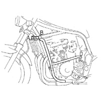 Engine guard black for Suzuki GSF 1200 S/N Bandit (1996-2000)