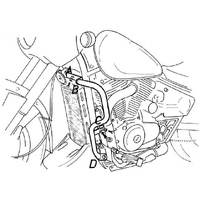 Chrome engine guard for Suzuki VZ 800 Marauder (1996-2003)