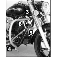 Chrome engine guard for Yamaha XVS 950 A Midnight Star (2009-)