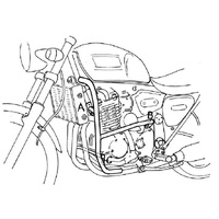 Chrome engine guard for Triumph Thunderbird (1995-1998)