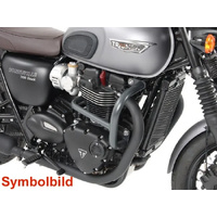 Chrome engine guard for Triumph Bonneville T 100/Black (2017-2025)