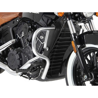 Chrome engine guard for Indian Scout Bobber / Sixty / Twenty / Rogue (2017-2024)