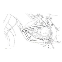Engine guard black for Aprilia Pegaso 650/Garda (1997-2004)