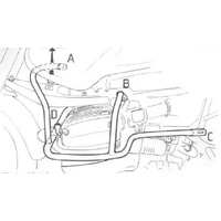 Engine guard silver for BMW R 1150 GS (2000-2004)