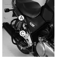Rear protection bar black for Honda CB 500/S (1993-1997)