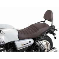 Sissybar without luggage rack black/brown for Moto Guzzi V7 Special/Stone/Centenario (2021-2024)