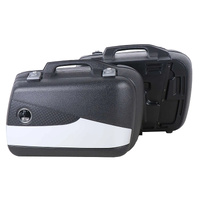 Junior Flash Enduro side case set 40 left / 30 right silver