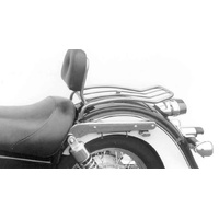 Solo rack with chrome backrest for Kawasaki VN 1500 Classic (1996-2002)