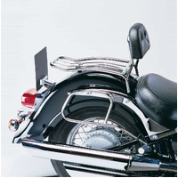 Solo rack with chrome backrest for Kawasaki VN 1600 Classic (2003-2008)