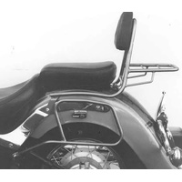 Sissybar with luggage rack chrome for Yamaha XVS 650 Drag Star Classic (1998-2007)