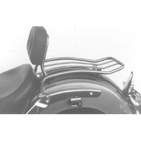 Solo rack with chrome backrest for Yamaha XVS 650 Drag Star Classic (1998-2007)