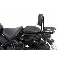 Sissybar with luggage rack black for Honda CMX 1100 Rebel / DCT (2021-2024)
