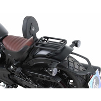 Solorack with backrest black for Indian Scout Bobber / Sixty / Twenty (2017-2024)