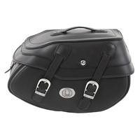 Leather single bag Buffalo black right for C-Bow holder